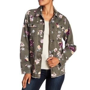 LEVI'S Green Floral Utility Shacket